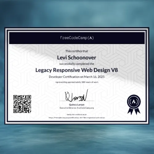 Digital FreeCodeCamp certification